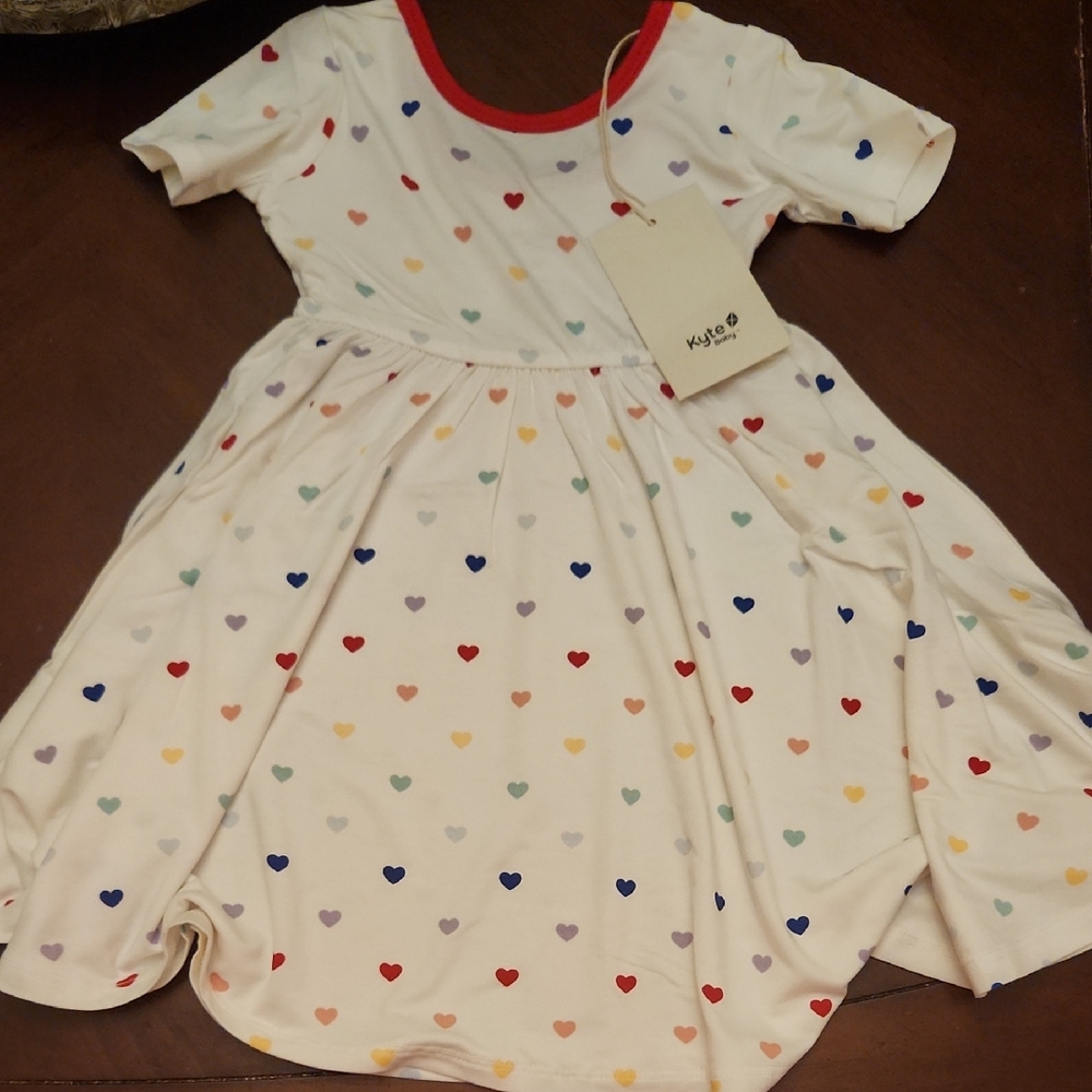 Kyte BABY Multicolored Heart Dress
